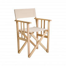 Chaise Metteur en Scène en Bois et Coton LONA
