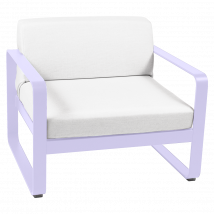Fauteuil Bellevie Blanc Grisé en Aluminium FERMOB