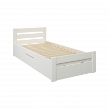 Lit coffre enfant bois massif Thib