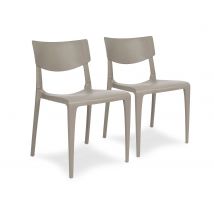 Lot de 2 Chaises Empilables Town EZPELETA