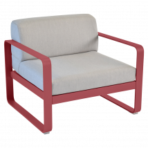 Fauteuil Bellevie Gris Flanelle en Aluminium FERMOB