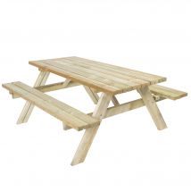 Table de pique-nique en Bois Elsa EKJU