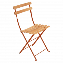 Lot de 2 Chaises Pliantes Bistro Naturel en Acier et en Bois FERMOB