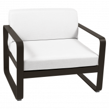 Fauteuil Bellevie Blanc Grisé en Aluminium FERMOB