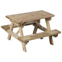 Table Picnic Enfant en Bois avec Bancs Auréa SOULET