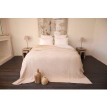 Dessus de lit matelassé boutis coton lavé Séville TOISON D'OR