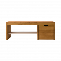 Banc à chaussures bois massif avec 1 cube de rangement Cyriel