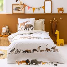 Taie d'oreiller enfant percale Noé lin TRADILINGE