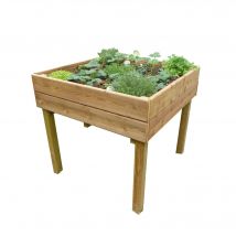 Table Potagère Carrée 160 L en Bois Autoclave C.I.H.B.