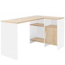 Bureau d'angle Garry Blanc