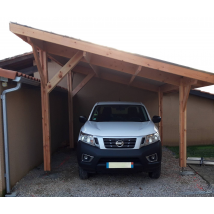 Abri une Pente pour Voiture Provence en Bois CPBF