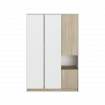 Armoire 4 portes décor bois Palerme CAMIF