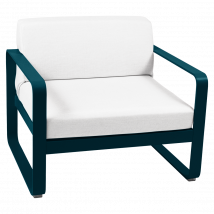 Fauteuil Bellevie Blanc Grisé en Aluminium FERMOB