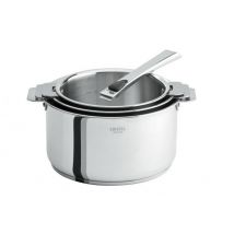 Set 3 casseroles 16/18/20 cm Casteline Amovible avec poignée inox CRISTEL