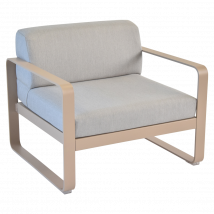 Fauteuil Bellevie Gris Flanelle en Aluminium FERMOB