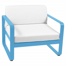 Fauteuil Bellevie Blanc Grisé en Aluminium FERMOB