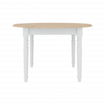 Table à manger ronde extensible bois 6 à 8 personnes Apolline CAMIF