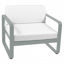 Fauteuil Bellevie Blanc Grisé en Aluminium FERMOB