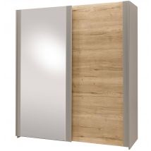 Armoire Mathéo 1 Porte Miroir 1 Porte Pleine