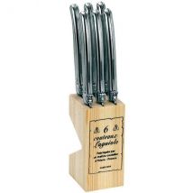 Bloc 6 couteaux à steak inox Laguiole JEAN DUBOST