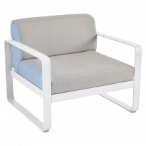 Fauteuil Bellevie Gris Flanelle en Aluminium FERMOB