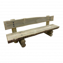 Banc avec Dossier 200 cm Limousin en Bois Autoclave C.I.H.B.