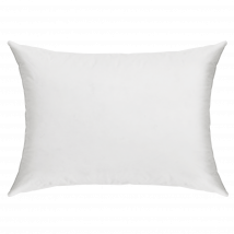Oreiller moelleux en duvet et percale biologique Cléo, CAMIF