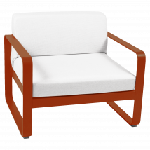 Fauteuil Bellevie Blanc Grisé en Aluminium FERMOB