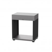 Meuble Ouvert pour Cuisine d'Extérieur 80 x 55 cm en Acier Noir LE MARQUIER