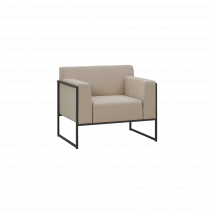Fauteuil Ruben en Acier et Tissu Recyclé EREME