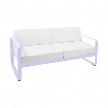 Canapé 2 Places Bellevie Blanc Grisé en Aluminium FERMOB