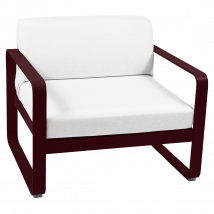 Fauteuil Bellevie Blanc Grisé en Aluminium FERMOB