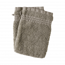 Lot de 2 gants de toilette coton bio Lena CAMIF