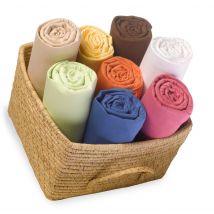 Drap housse extensible Jersey BLANC DES VOSGES