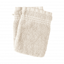 Lot de 2 gants de toilette coton bio Lena CAMIF