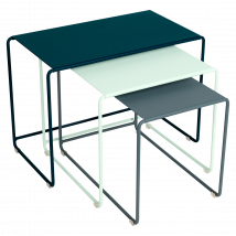 Trilogie de tables basses gigognes Bouquet Rétro Oulala FERMOB