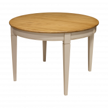 Table à manger ronde extensible bois massif 4 à 8 personnes Embellie CAMIF