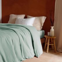 Drap housse gaze de coton bio Lou CAMIF