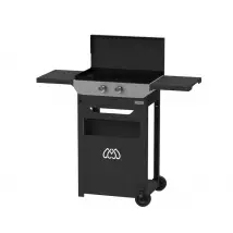 Ensemble Plancha Électrique, Chariot et Couvercle en Acier et Inox Original LE MARQUIER