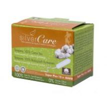 Silver Care Organiczne bawełniane tampony Super Plus bez aplikatora 15 szt.