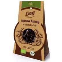 Doti Ziarna kawy w czekoladzie gorzkiej bezglutenowe 50 g Bio