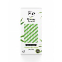 The Cheeky Panda Słomki bambusowe jednorazowe, biodegradowalne zielony, biały 250 szt.