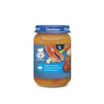 Gerber Obiadek bukiet warzyw z łososiem w sosie pomidorowym dla niemowląt po 6 miesiącu 190 g