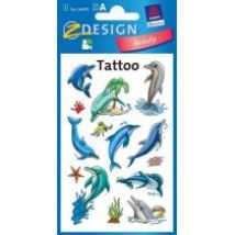 Tatuaże Delfiny Avery Zweckform