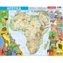 Puzzle ramkowe 72 el. Afryka mapa fizyczna Demart