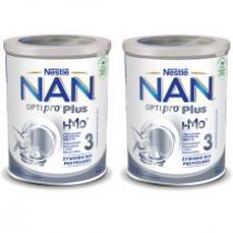 Nestle Nan Optipro Plus 3 HM-O Produkt na bazie mleka junior dla dzieci po 1. roku Zestaw 2 x 800 g