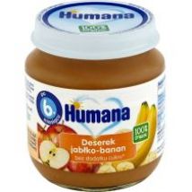 Humana Deserek jabłko-banan po 6. miesiącu 100% Organic Quality 125 g Bio