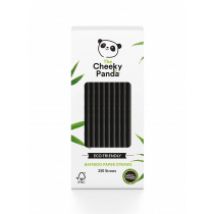 The Cheeky Panda Słomki bambusowe jednorazowe, biodegradowalne czarny 250 szt.