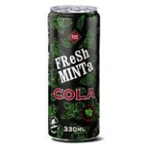 Vera Farm Fresh minta cola Napój gazowany o smaku coli i mięty 330 ml