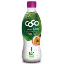 Coco Dr. Martins Woda kokosowa o smaku marakui gazowana (pet) 330 ml Bio